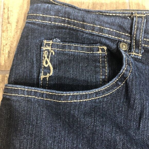 Style & Co Jeans Cropped Natural Fit 14 Dark Wash Stretch Comfort Chic High Rise - Picture 6 of 9